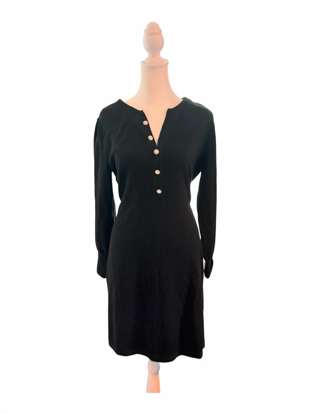 midi dress length for 5'3 Plus Size 3/4 Sleeve Crew Neck - Navy Blue Size:US 28/UK 30/EU 58 Lincoln Maxi Dress by Short Sleeves Color 18M